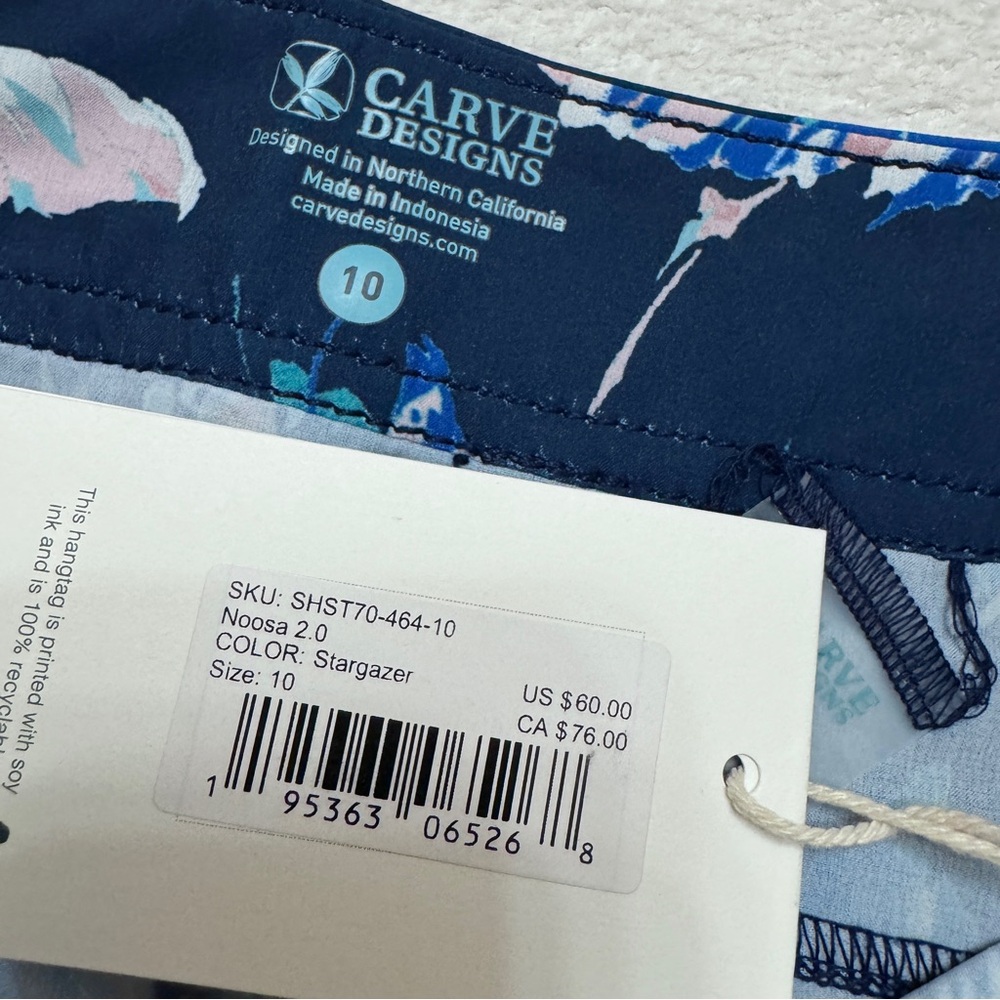 Carve Designs sz 10 Board shorts Noosa 2.0 Beach Pool Swim Vacation Stargazer - Picture 4 of 7